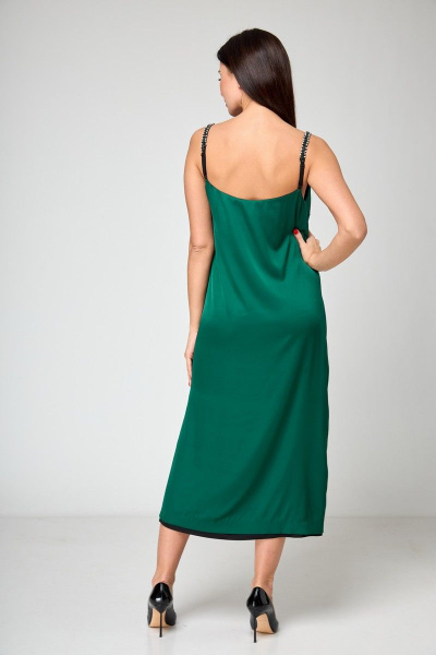 Платье Anelli 1180 черно-зеленый - фото 9