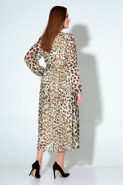 Жилет, платье Liona Style 813 леопард - фото 7