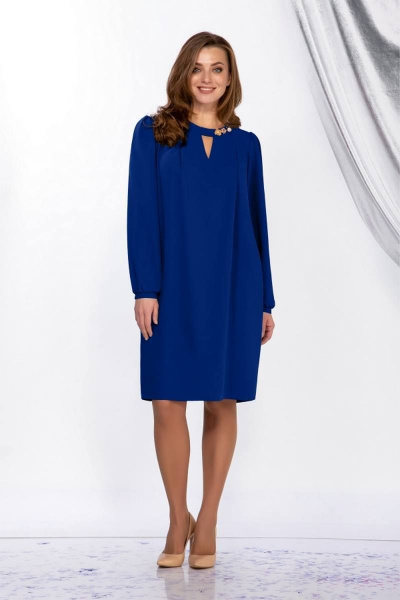 Платье Olegran 3834 синий - фото 1