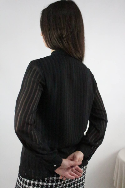 Блуза Стильная леди М-481 черный - фото 2