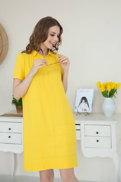 Платье ASV 2406 желтый - фото 1