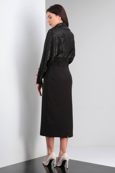 Блуза, юбка Viola Style 2678 черный - фото 3