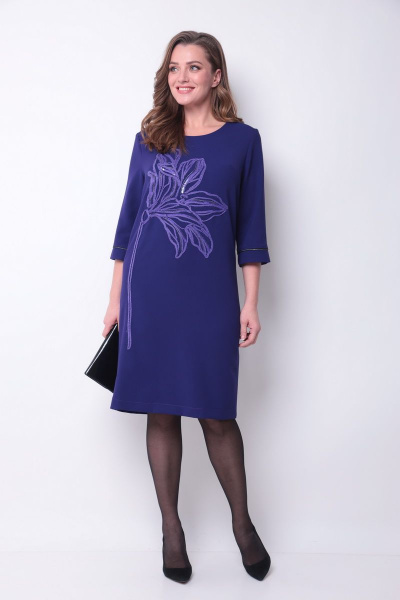 Платье Michel chic 2081 фиолетовый - фото 2