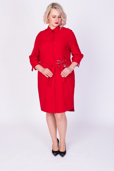 Платье Содари 550 красный - фото 1