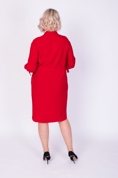 Платье Содари 550 красный - фото 4