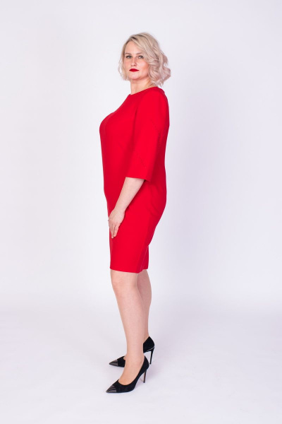 Платье Содари 580 красный - фото 4