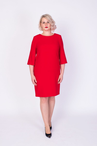 Платье Содари 580 красный - фото 1