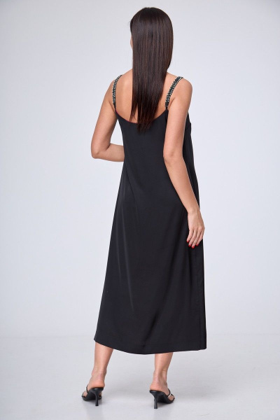 Платье Anelli 1180 черный-фуксия - фото 11