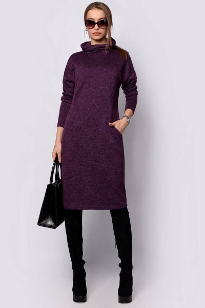 Платье PATRICIA by La Cafe F14720 фиолетовый - фото 1