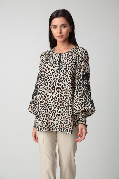 Блуза SandyNa 130413 леопард - фото 1