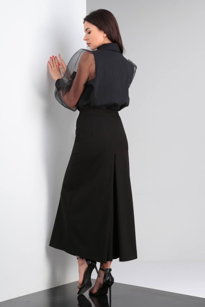 Блуза, брюки Viola Style 20582 черный - фото 3