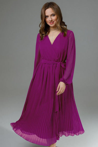 Платье TEZA 3011 фиолетовый - фото 2