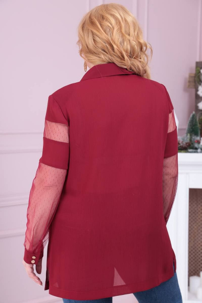 Блуза Romanovich Style 5-2079 бордовый - фото 3