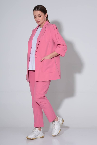 Брюки, жакет Liona Style 823 розовый - фото 3