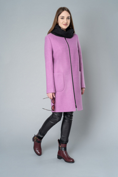 Пальто Elema 1-8362-1-164 розовый - фото 1