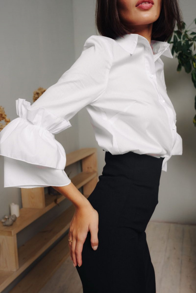 Блуза THE.WOMAN 521 белый - фото 4