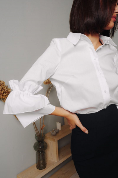 Блуза THE.WOMAN 521 белый - фото 1