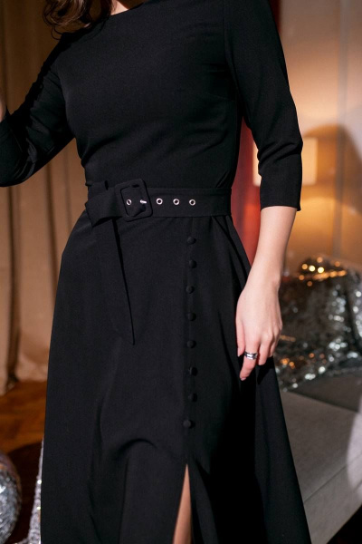 Платье KRASA - Danaida 187-21 черный - фото 4