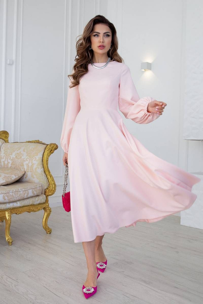 Платье Daloria 1887R светло-розовый - фото 3