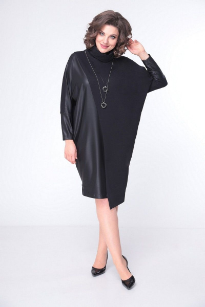 Платье LadisLine 1422 черный - фото 3