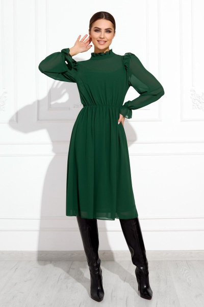 Платье Gizart 7590з зеленый - фото 1