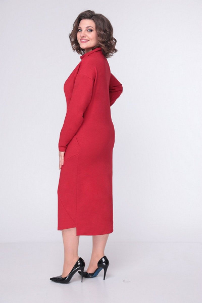 Платье LadisLine 1421 красный - фото 8