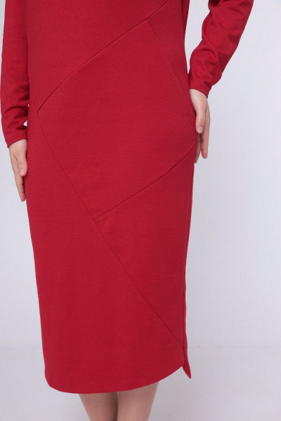 Платье LadisLine 1421 красный - фото 6