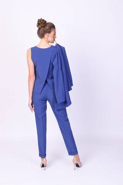 Блуза, брюки, жакет Содари 501 голубой - фото 3