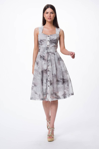 Платье Stilville 1800 серый - фото 7