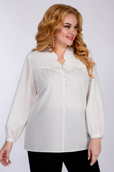 Блуза Элль-стиль 2116а белый - фото 3