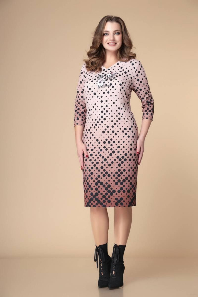 Платье Romanovich Style 1-2237 коричневые_тона - фото 1