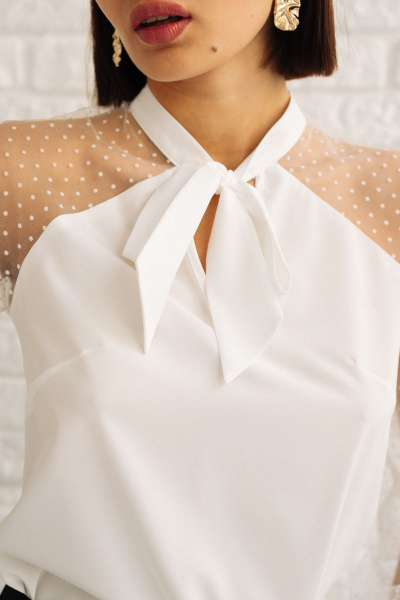 Блуза THE.WOMAN 282 белый - фото 4