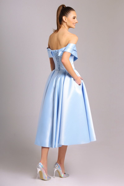 Платье Lady Lusso 23-21 голубой - фото 2