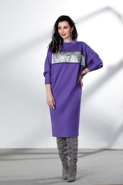 Платье ElPaiz 751 фиолетовый - фото 3