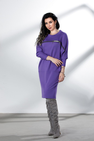Платье ElPaiz 751 фиолетовый - фото 2