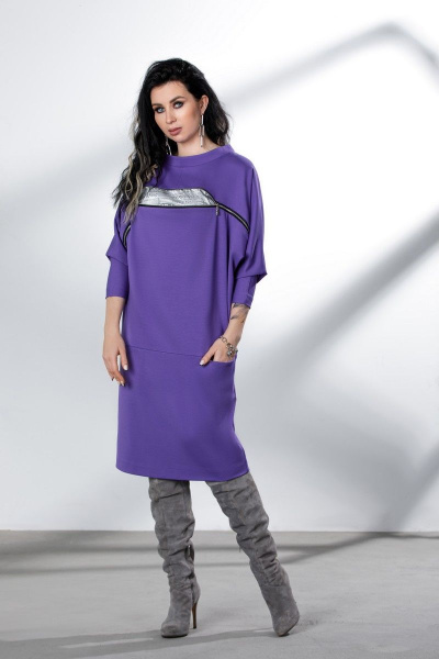 Платье ElPaiz 751 фиолетовый - фото 1