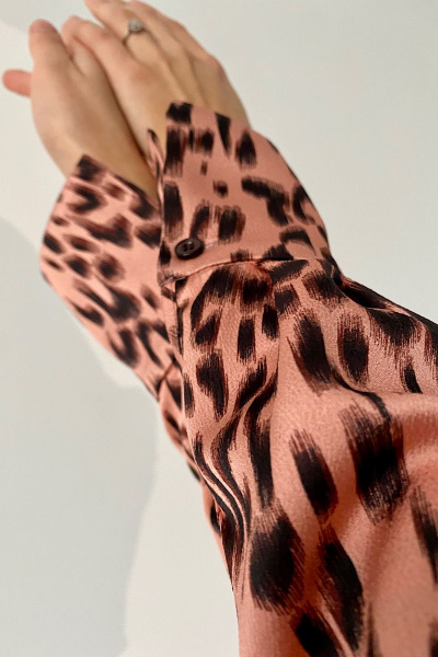 Рубашка La Classe РГ0043 розовый-леопард - фото 3