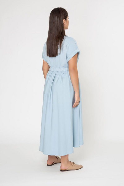 Платье Elema 5К-11958-1-164 серо-голубой - фото 3