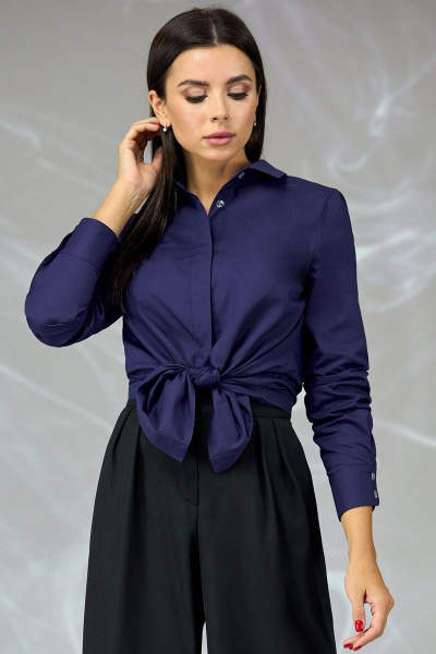 Блуза Angelina & Сompany 661/2 темно-синий - фото 2