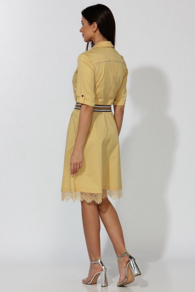 Платье Faufilure С477 желтый - фото 4