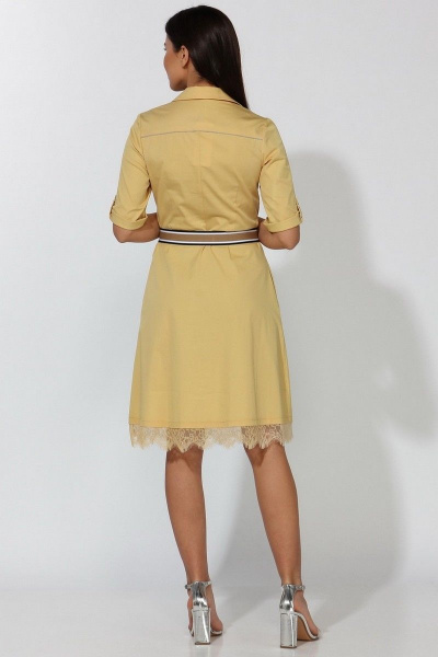 Платье Faufilure С477 желтый - фото 3