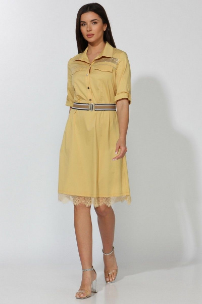 Платье Faufilure С477 желтый - фото 1