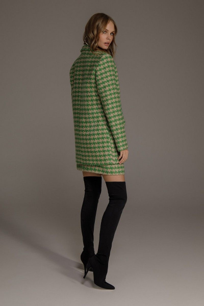Жакет, топ, юбка PiRS 3638 зеленый+черный - фото 5