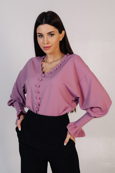 Блуза THE.WOMAN 377 розовый - фото 2