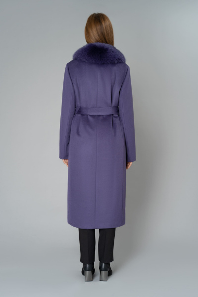 Пальто Elema 6-9024-1-164 фиолетовый - фото 3
