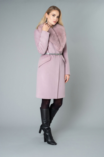 Пальто Elema 6-9110-1-170 розовый - фото 1
