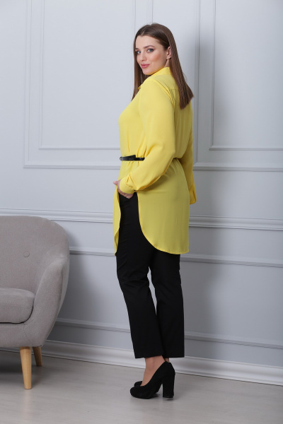 Блуза, брюки Michel chic 590 желтый+черный - фото 3