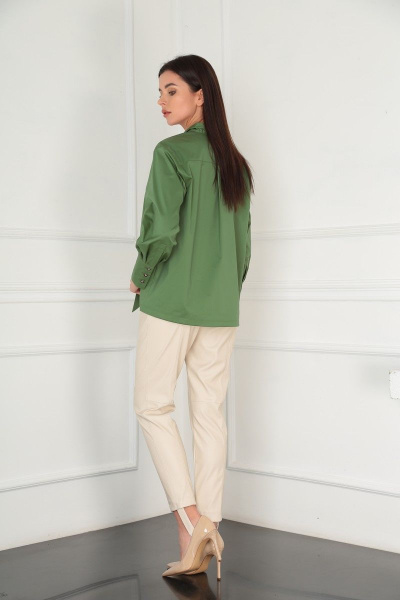 Блуза SandyNa 130414 зеленый - фото 6