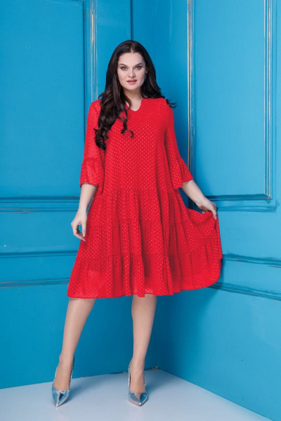 Платье Anastasia 251 красный - фото 1