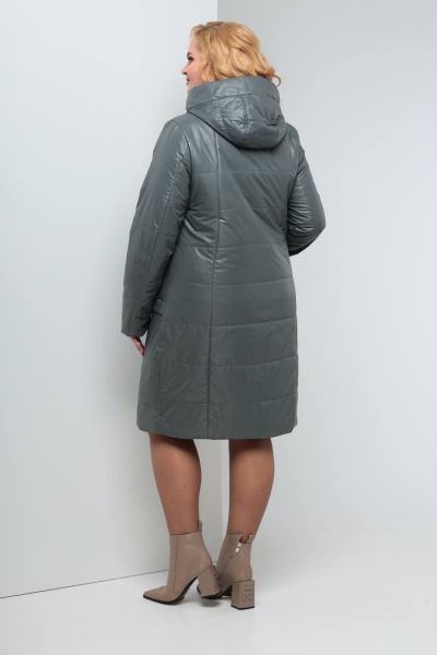 Пальто Shetti 2052 олива - фото 5
